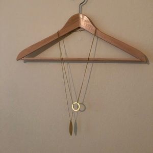 Madewell Bladedrop Necklace in Gold